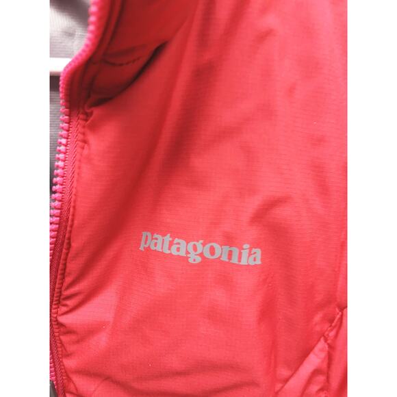 Patagonia Womens Quilted Collar Red Jacket Full Zip with Pockets Size XS - Picture 3 of 9